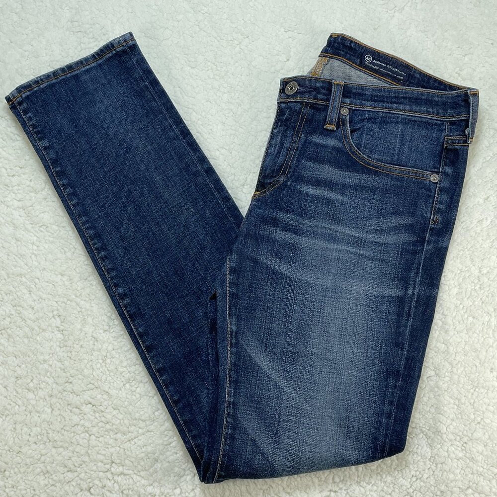 AG Adriano Goldschmied Jeans Womens 29 Blue Stevie Slim Straight Leg Low Rise
